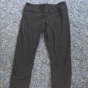 Girls Black Cropped Ivivva Leggings